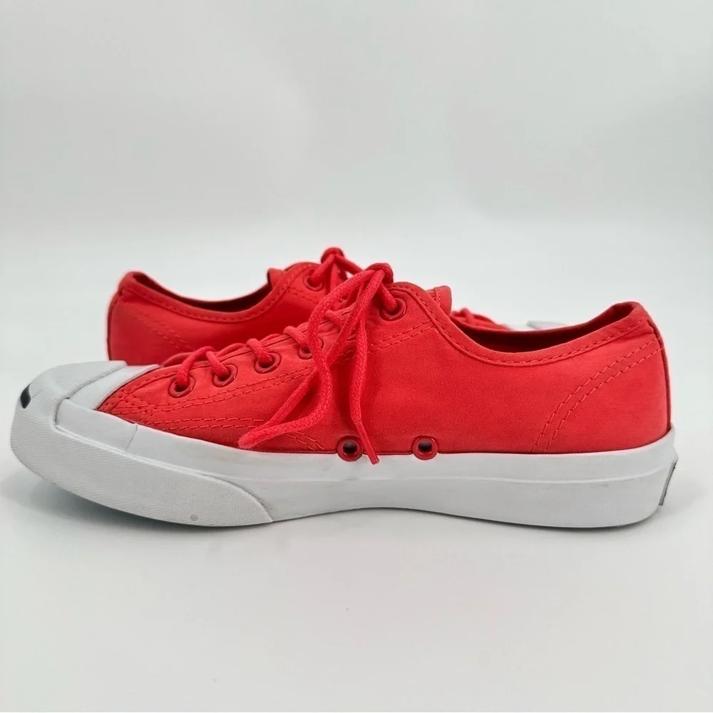 Converse Jack Purcell Unisex Dk Coral/Pink Sneakers Skate Lace Up Sz 6 Wmn/4.5Mn